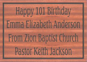 Happy Birthday Emma Elizabeth Anderson